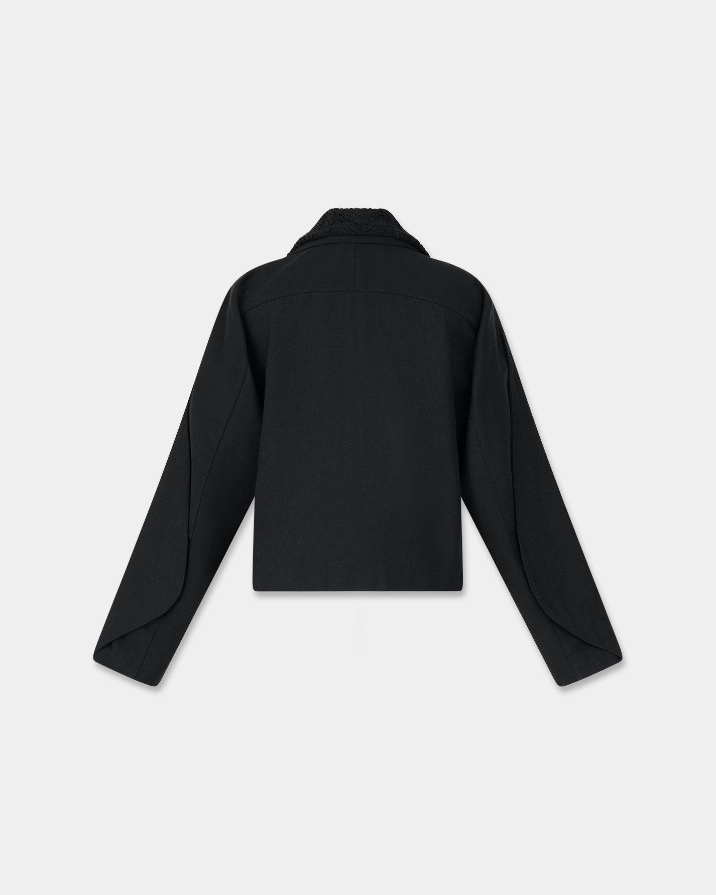 ORIGAMI CANVAS JACKET in black