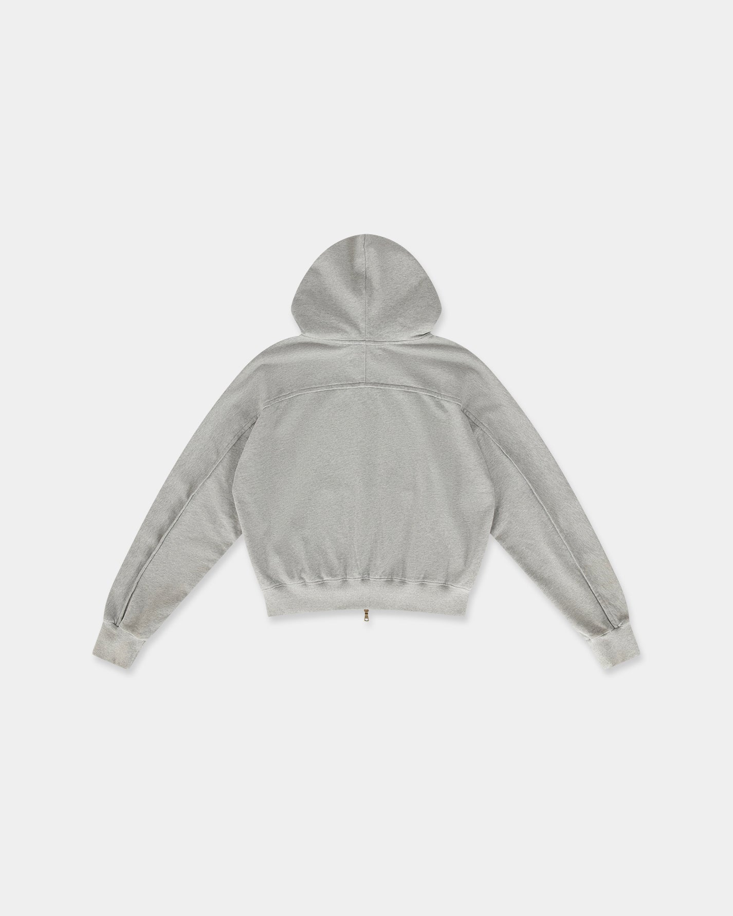 HOODED SWEATSHIRT in mélange grey