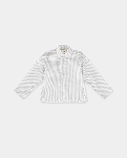 ORIGAMI STRIPE SHIRT in black/white