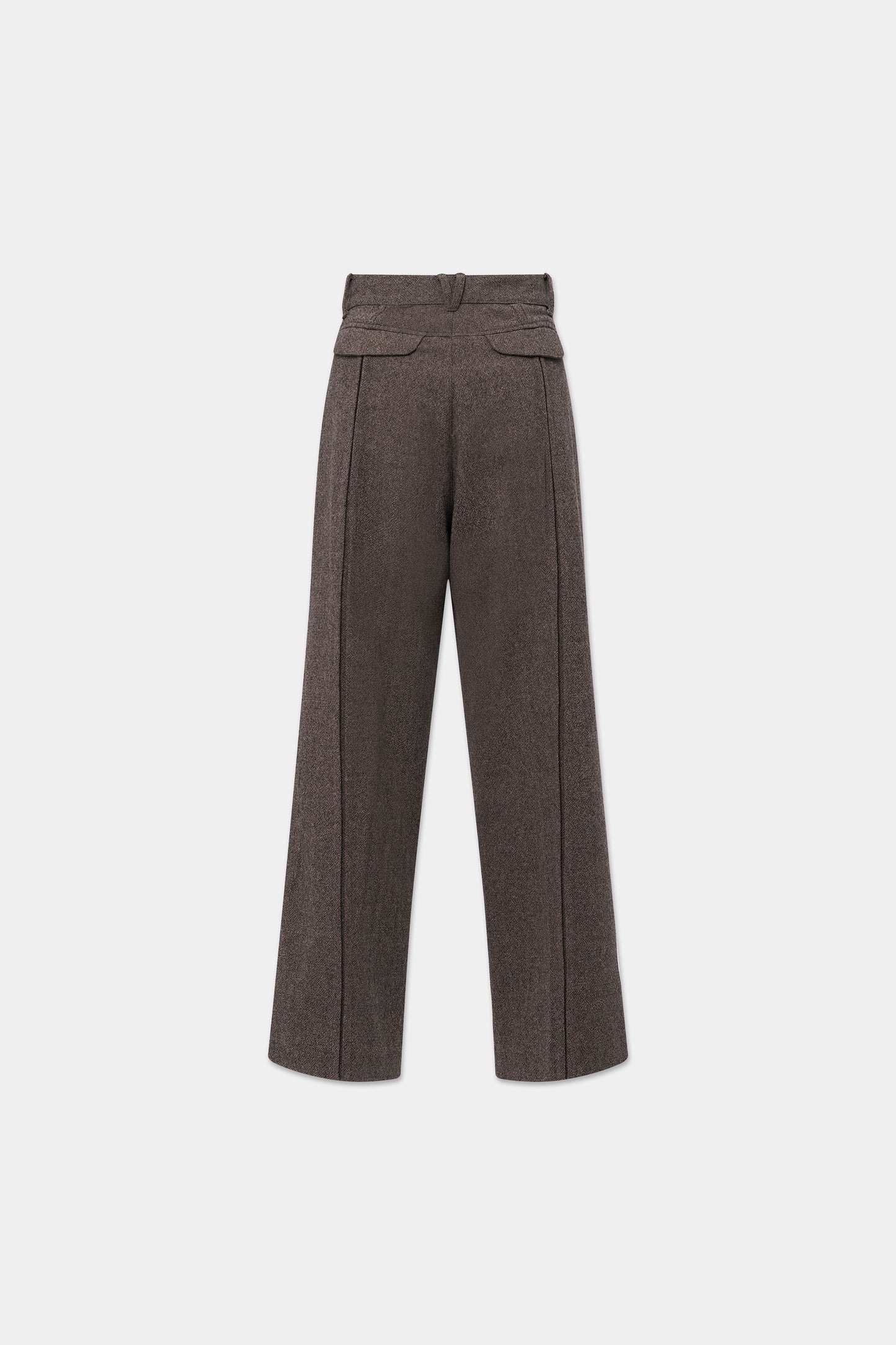 CARPENTER TROUSERS in mélange cigar