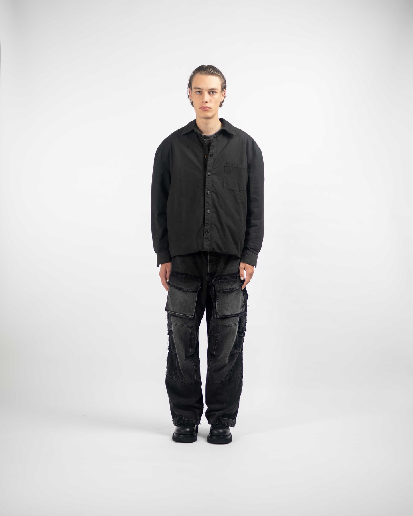 DOUBLE LAYER OVERSHIRT JACKET