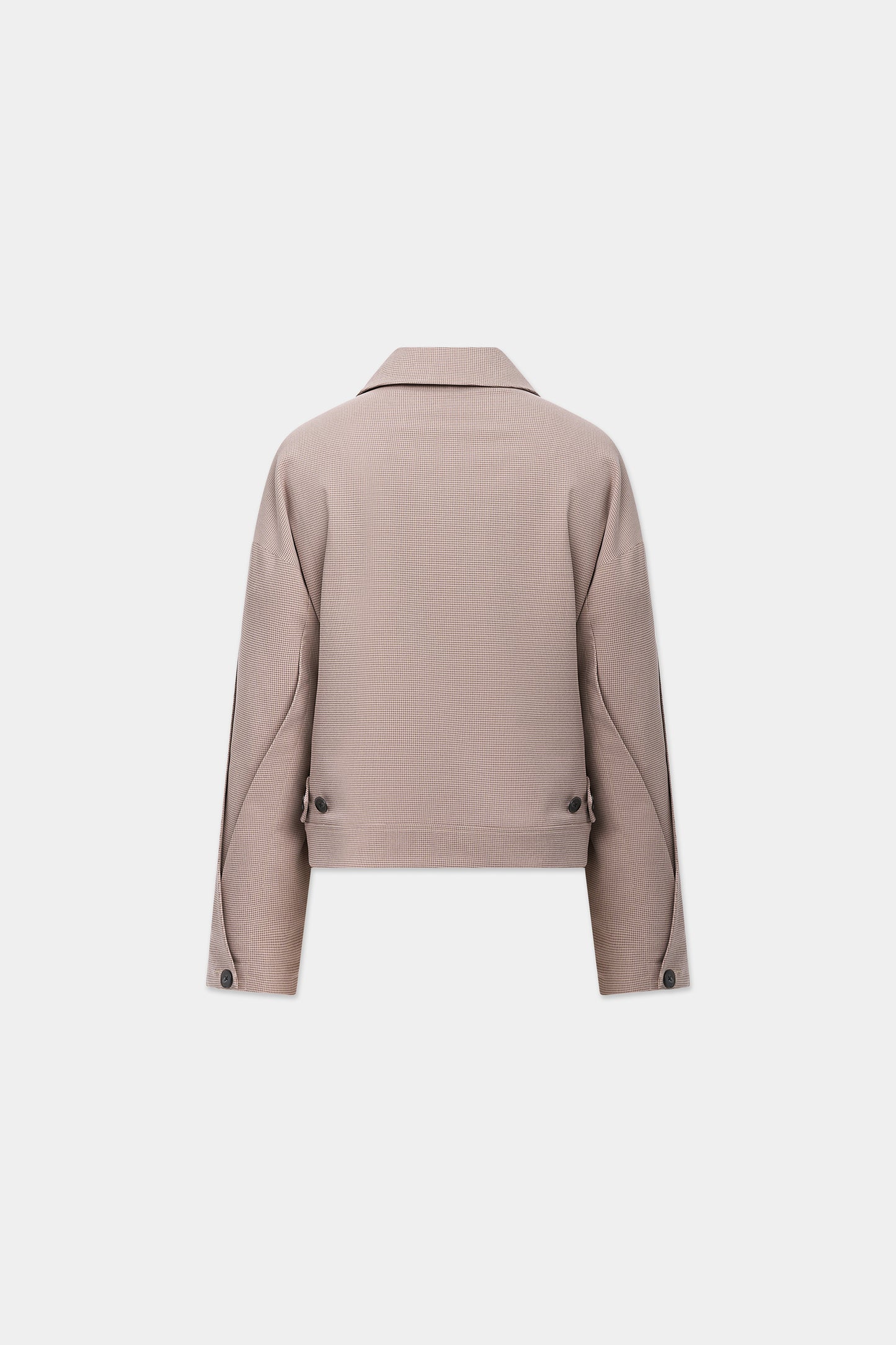 INTERLACED MESSENGER BLOUSON JACKET in tofu
