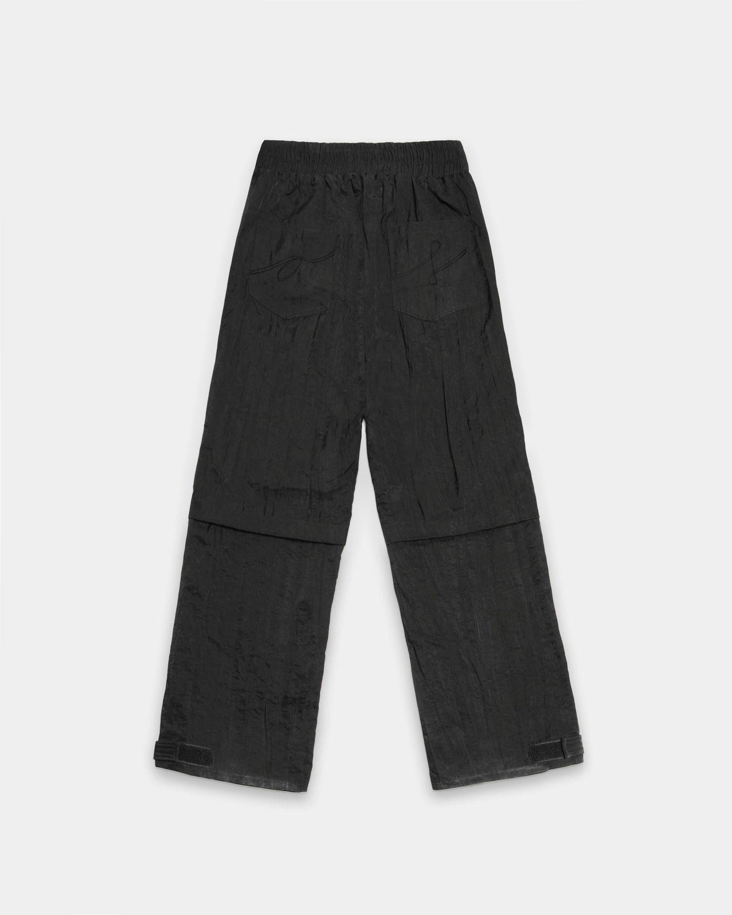 WRINKLED NYLON TRACK PANT