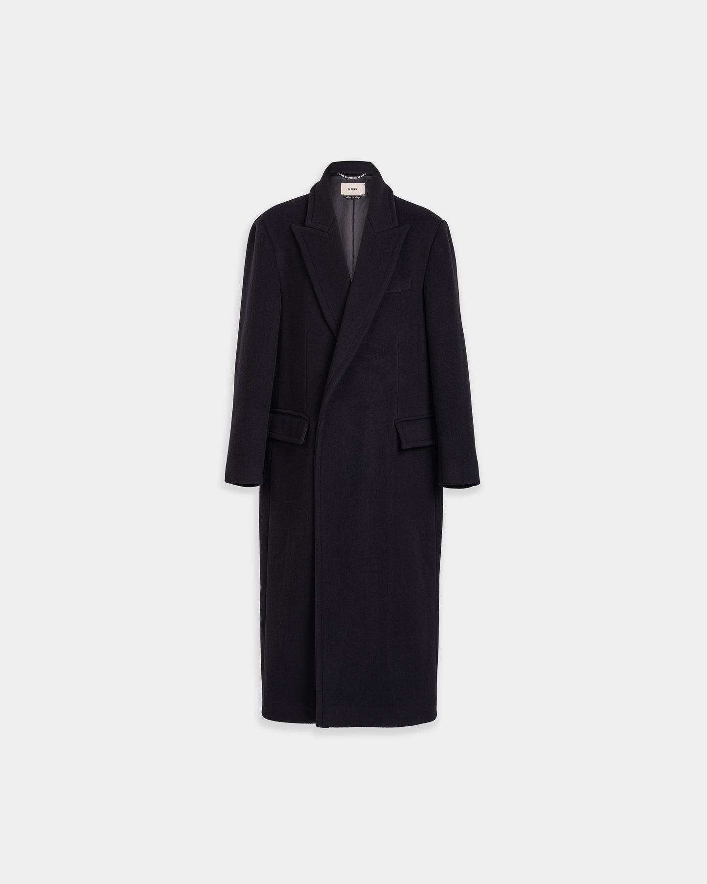 DOUBLE LAPEL CASHMERE COAT (EXCLUSIVE)