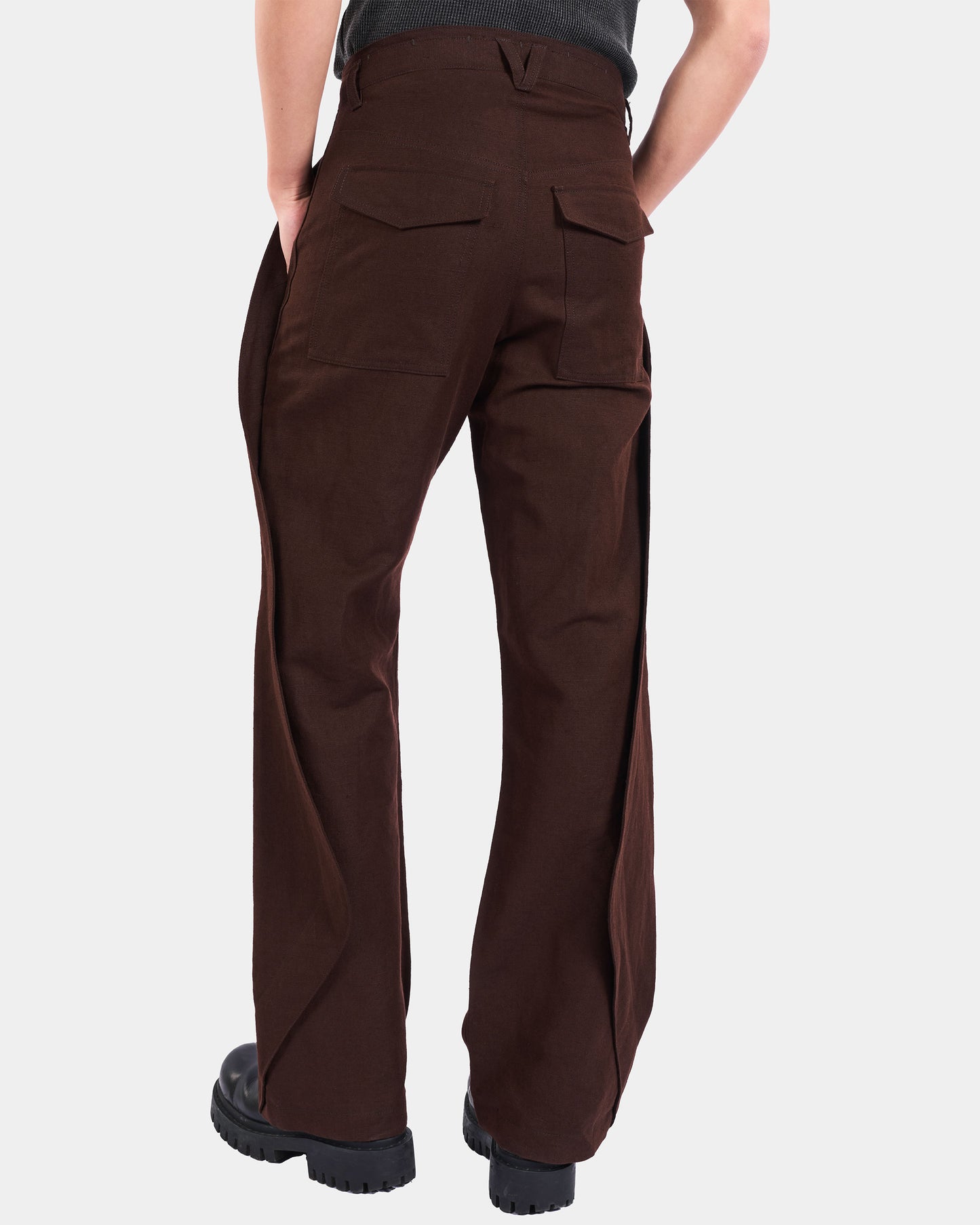 ORIGAMI CANVAS PANTS (DARK OAK)