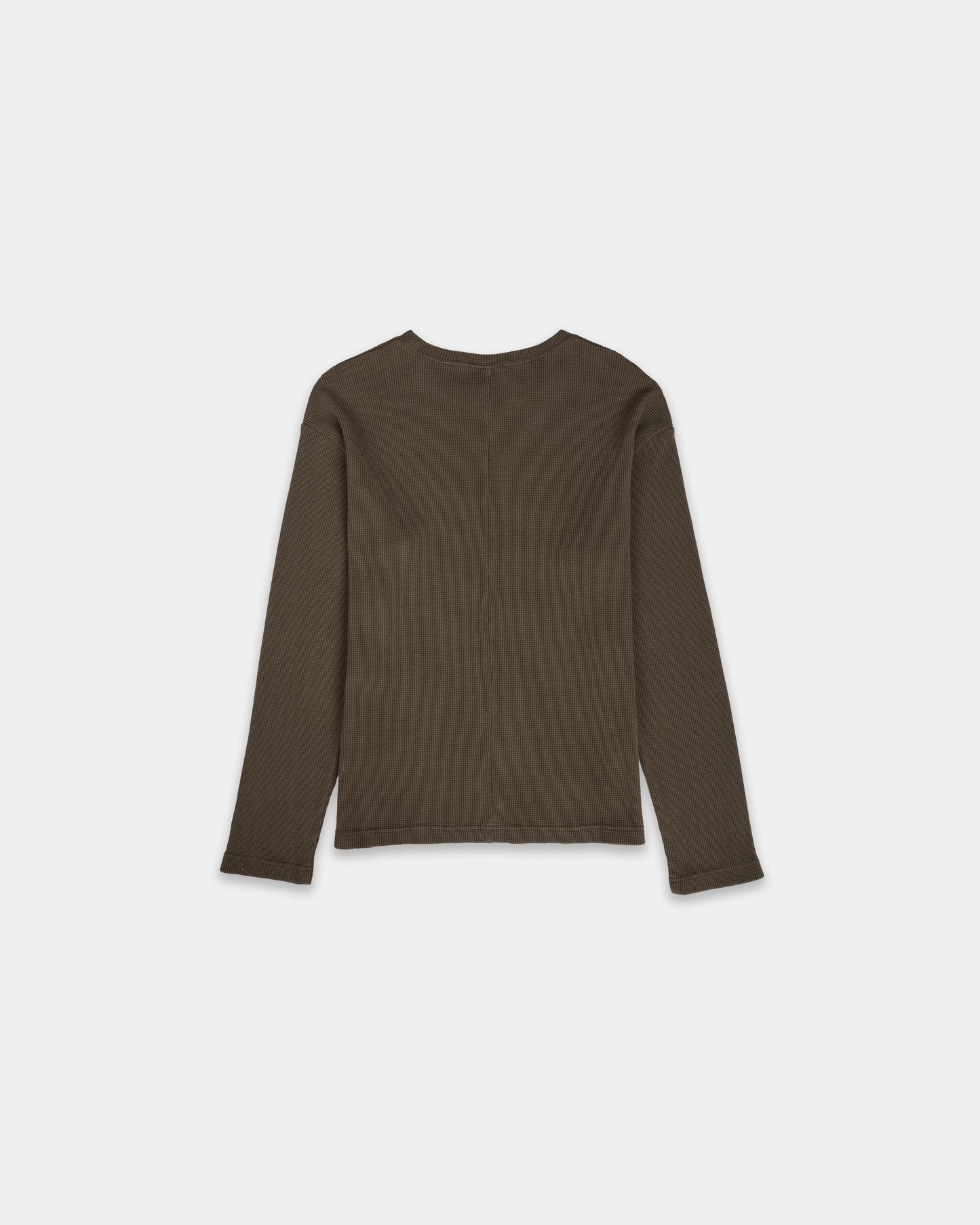 WAFFLE THERMAL CREWNECK (MILITARY GREEN)