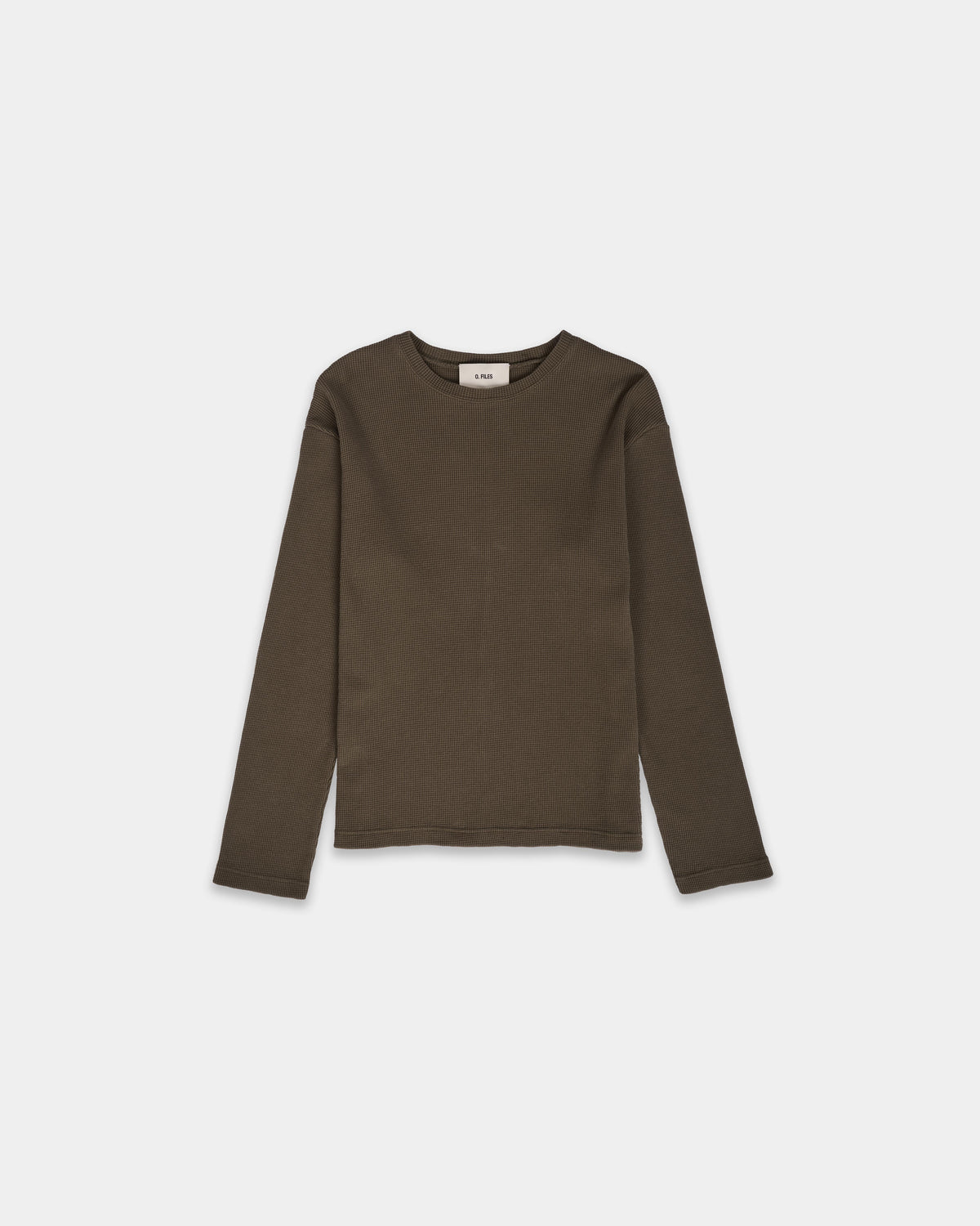 WAFFLE THERMAL CREWNECK (MILITARY GREEN)