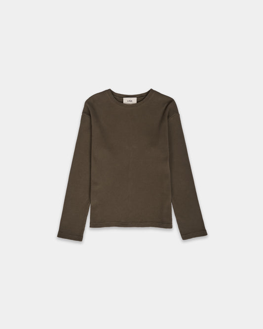 WAFFLE THERMAL CREWNECK (MILITARY GREEN)