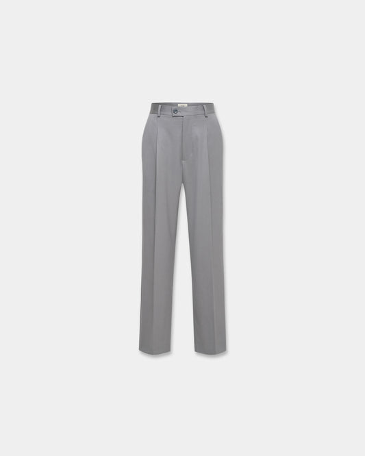 HEDGE WOOL TROUSERS in limestone grey