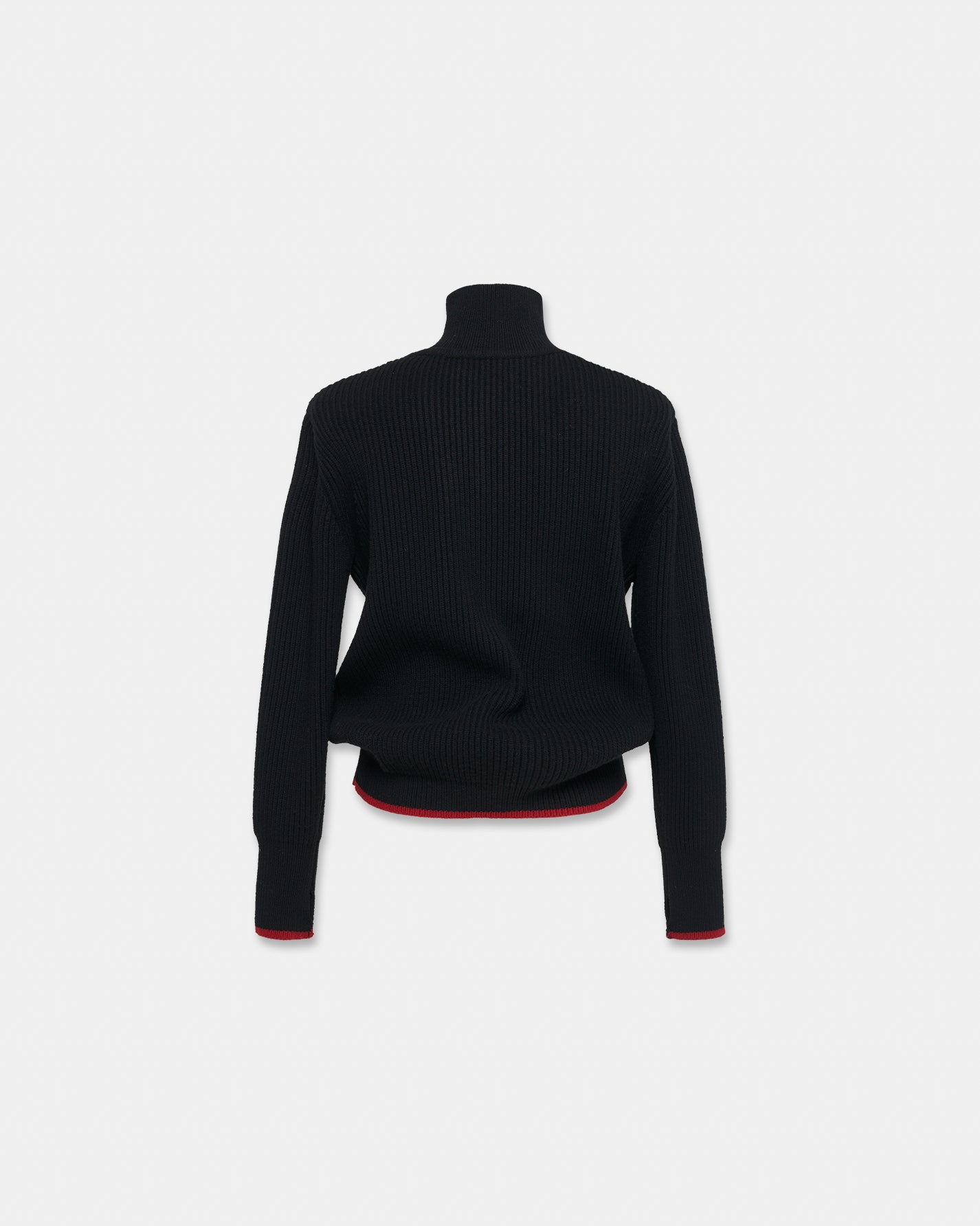 FISHERMAN'S WOOL KNIT in black