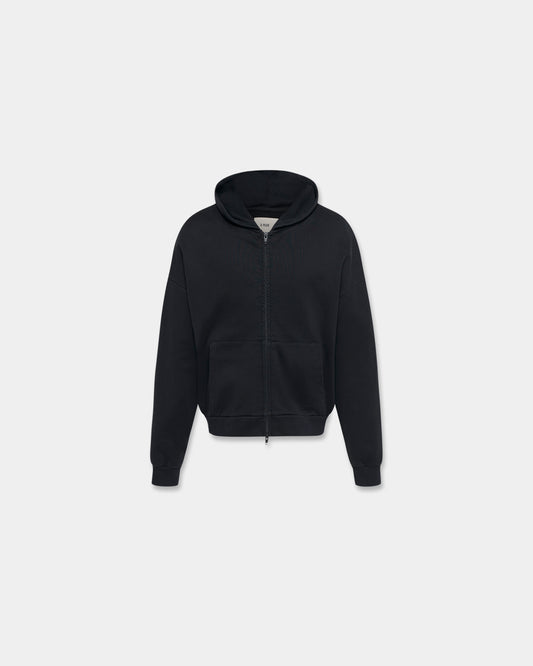 ORIGAMI SEAM HOODIE in black