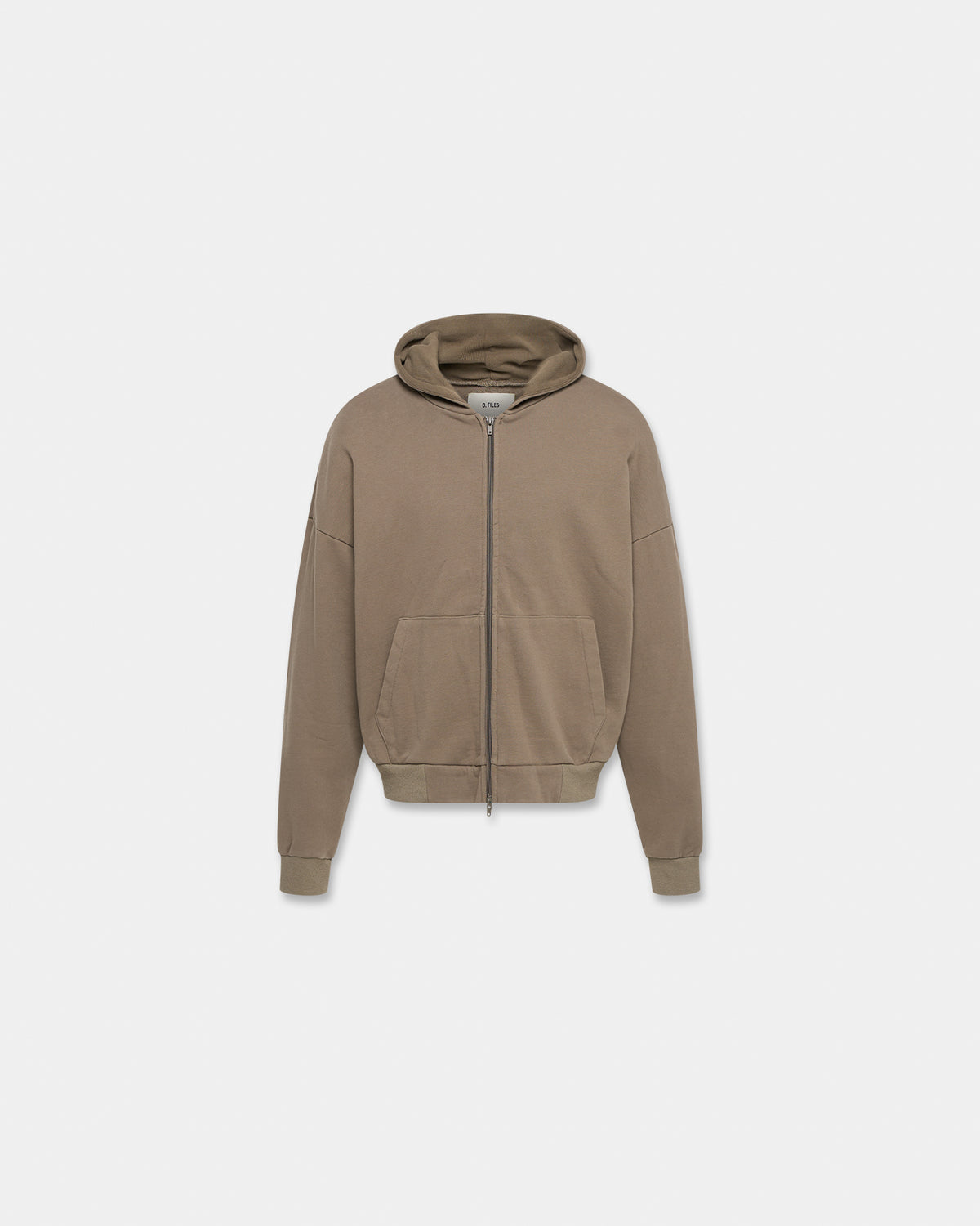 ORIGAMI SEAM HOODIE in khaki green