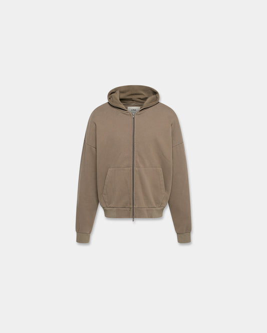 ORIGAMI SEAM HOODIE in khaki green