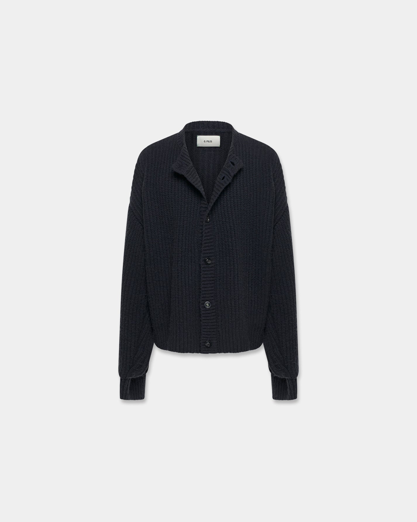 INTERLACED CARDIGAN in black
