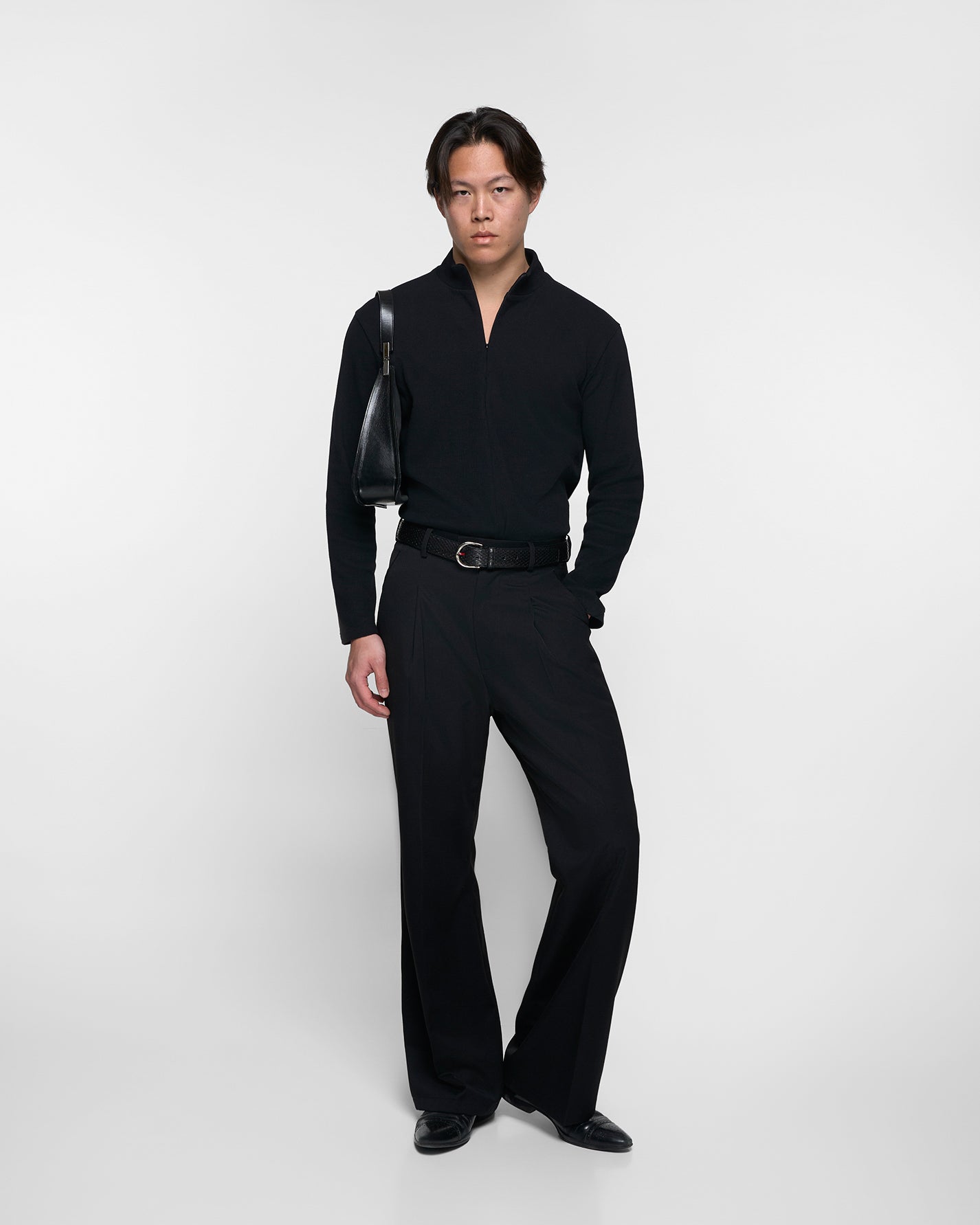ORIGAMI 2.0 WOOL TROUSERS in black