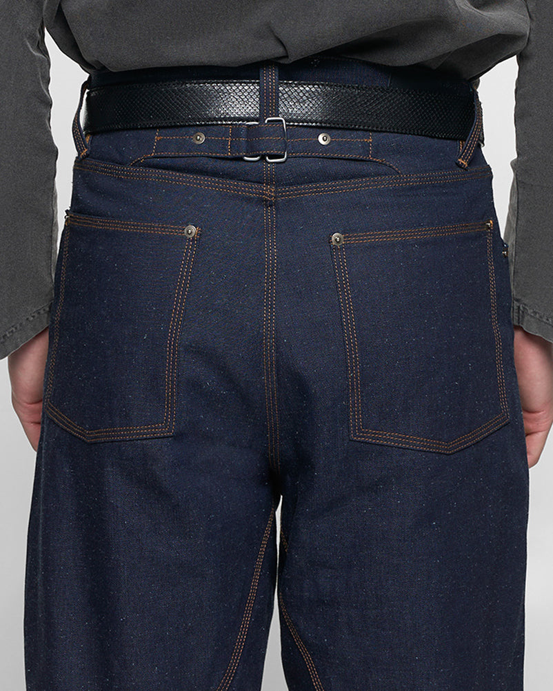 SELVEDGE RAW DENIM JEANS in indigo