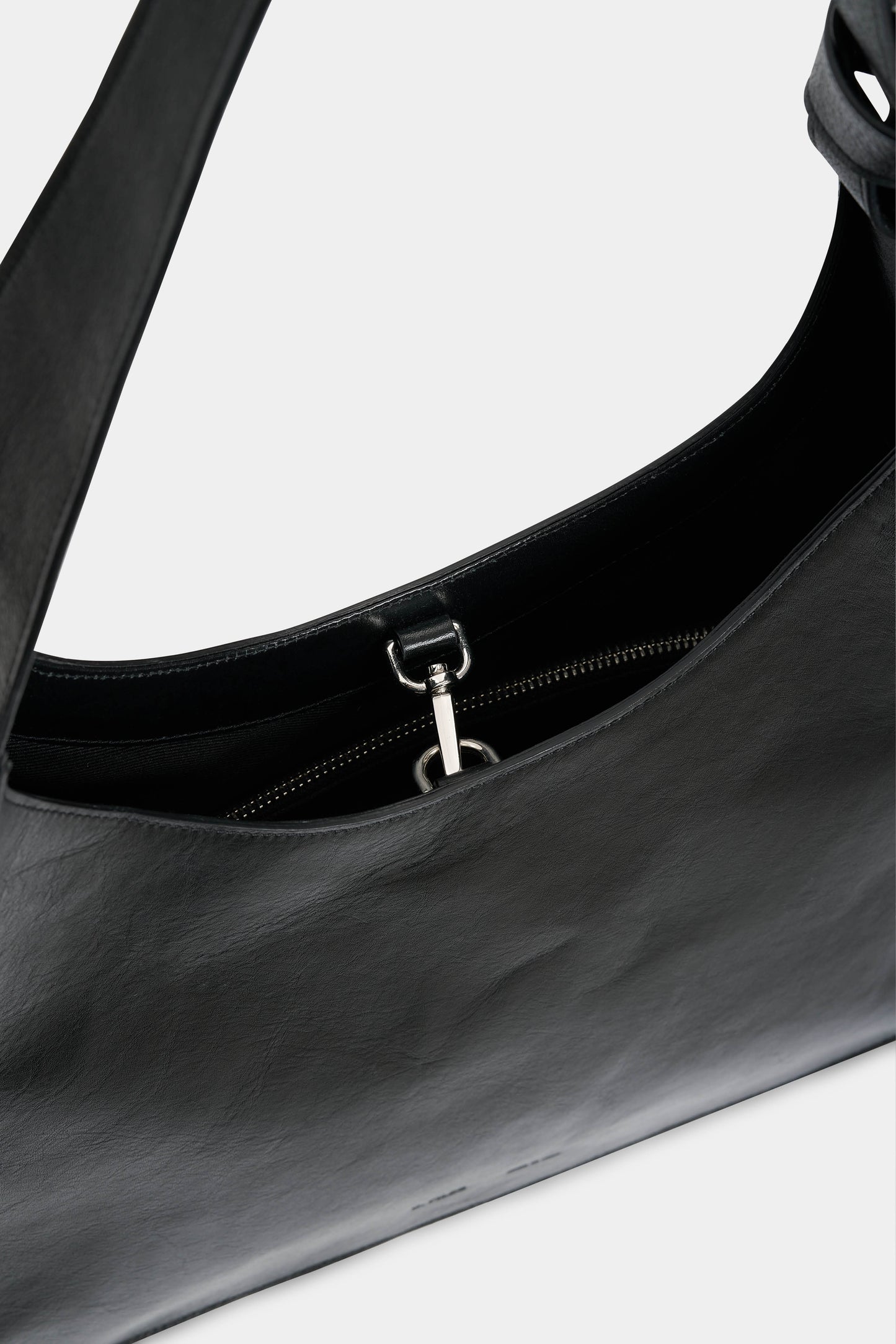 ORIGAMI LEATHER BAG in black