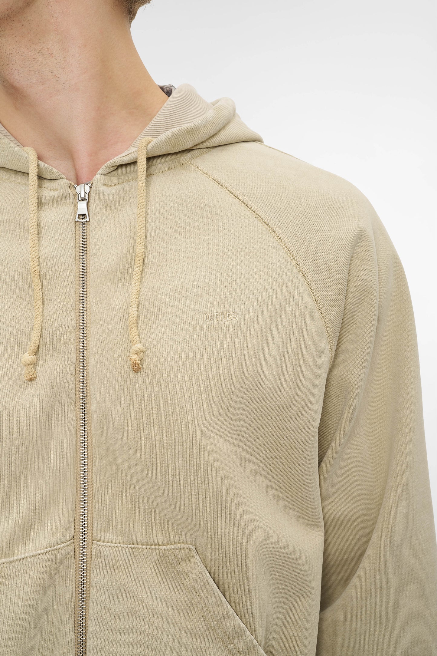 RAGLAN ZIP HOODIE in mojave
