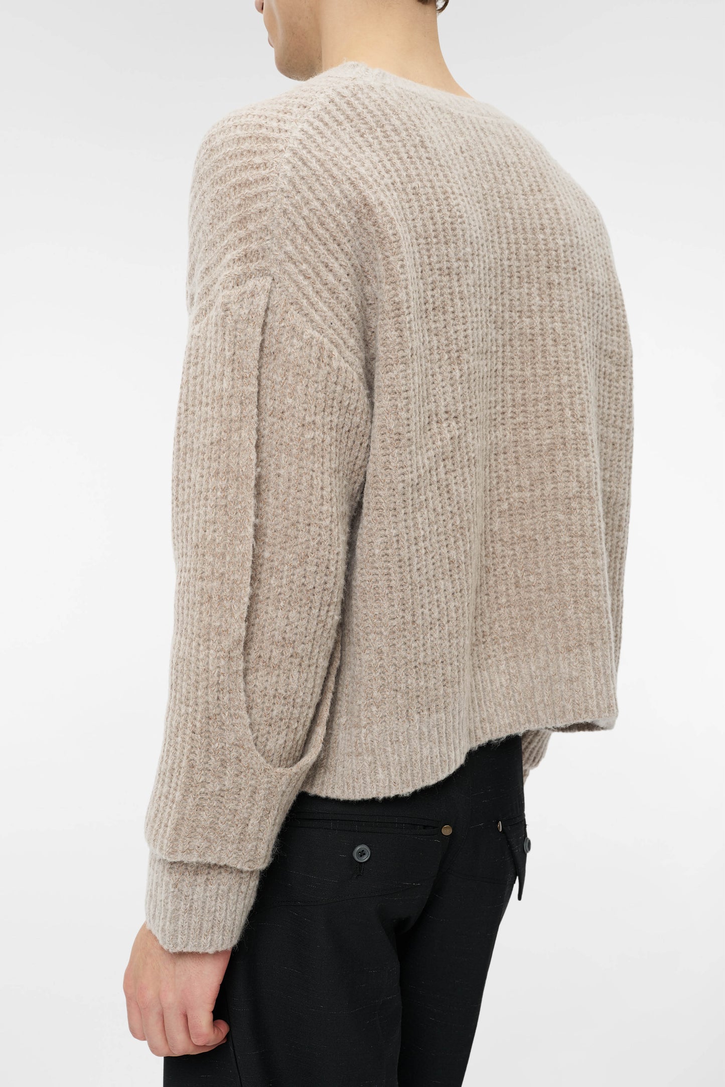 INTERLACED SWEATER in oatmeal