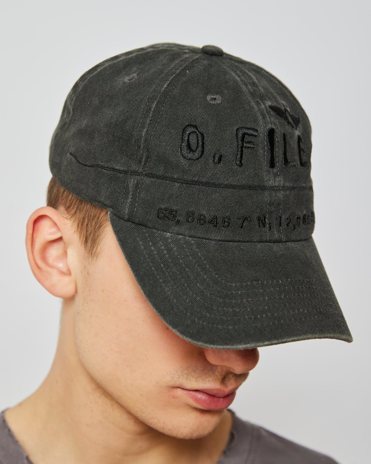 NEEDLE BASEBALL HAT (WASHED BLACK)