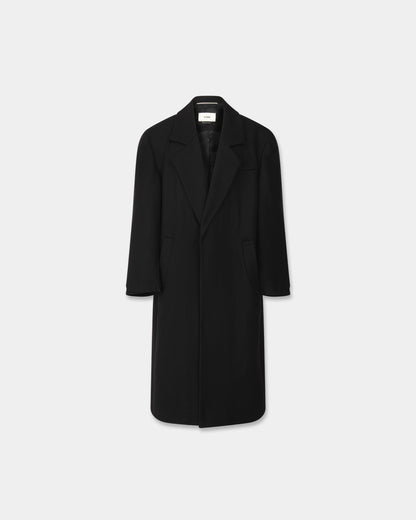 ORIGAMI WOOL COAT in black