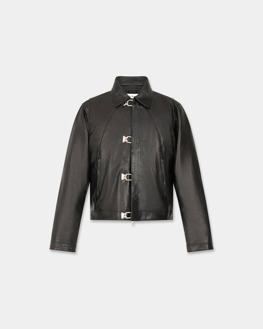 NAPPA LEATHER JACKET in black