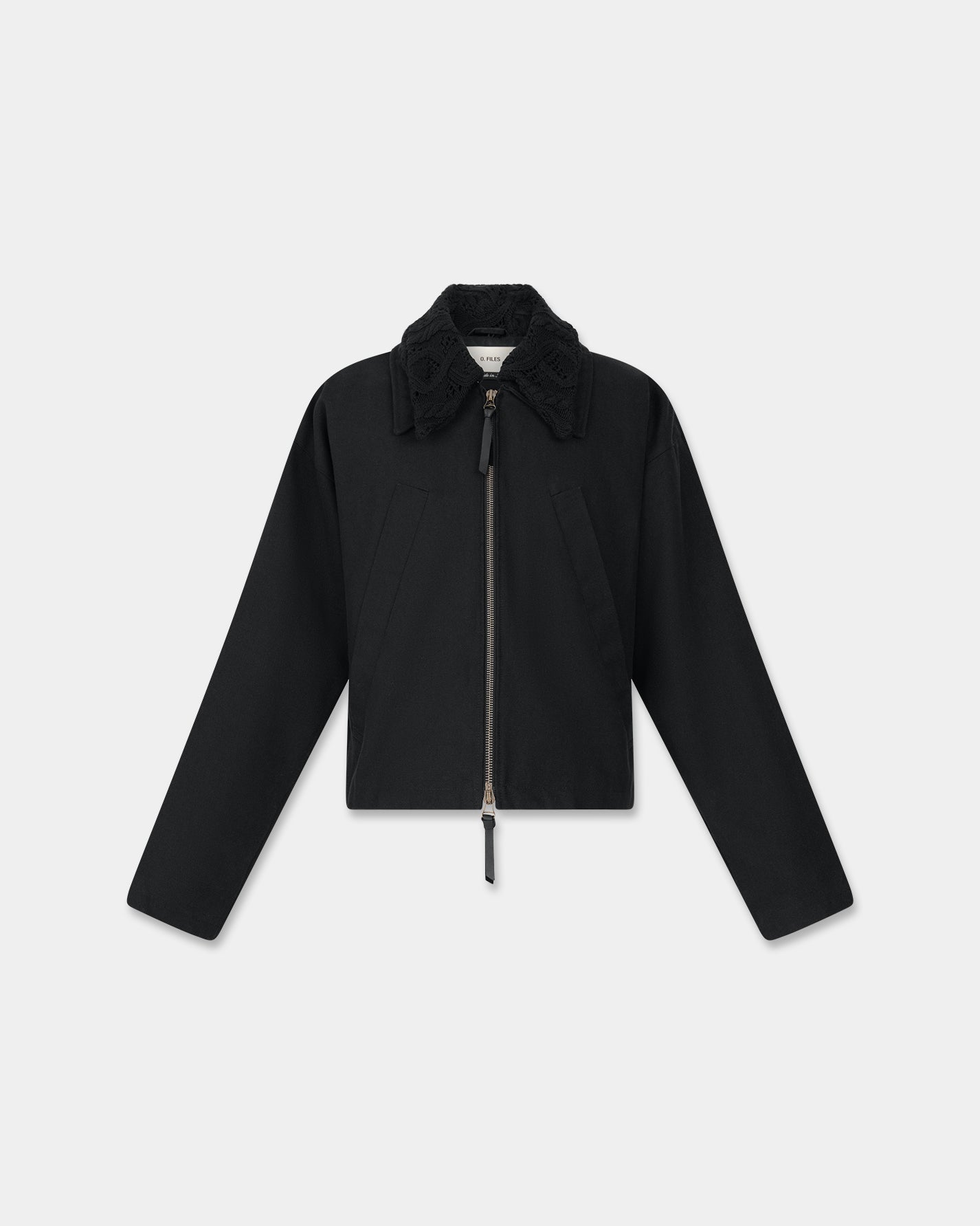 ORIGAMI CANVAS JACKET in black