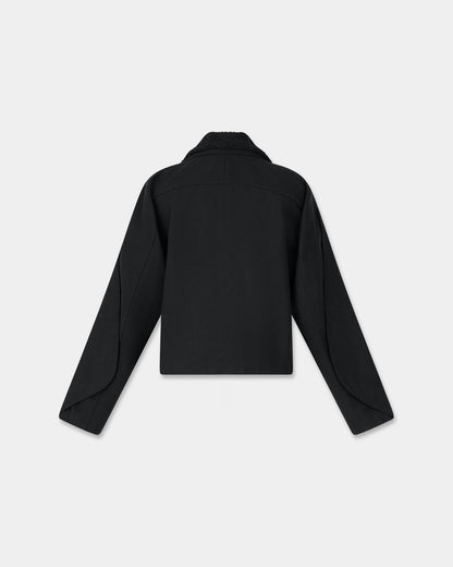 ORIGAMI CANVAS JACKET in black