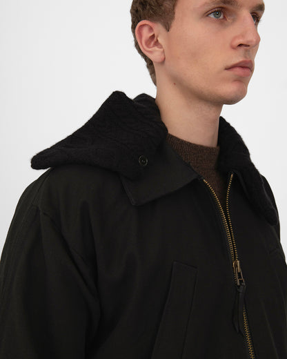 ORIGAMI CANVAS JACKET in black