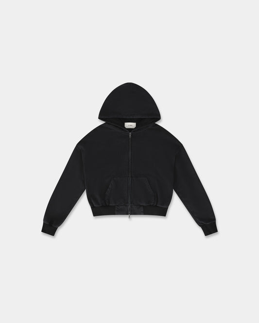 HOODED SWEATSHIRT in vintage black