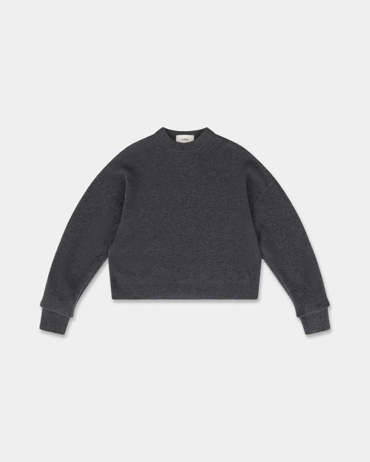 INTERLACED SWEATER in charcoal