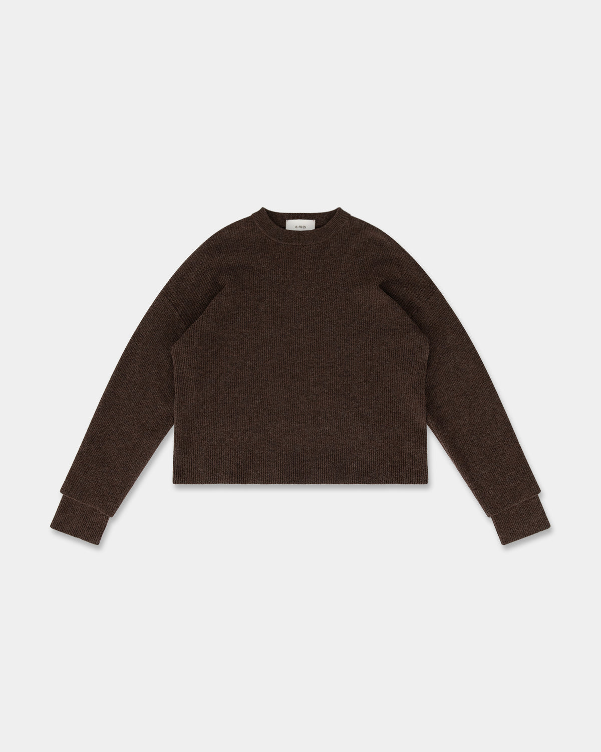 INTERLACED SWEATER in bark