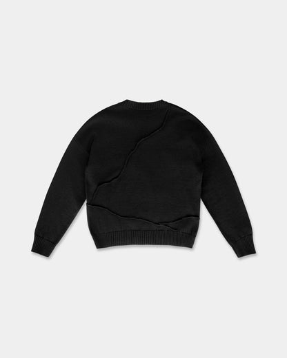 PUZZLE SWEATER in black