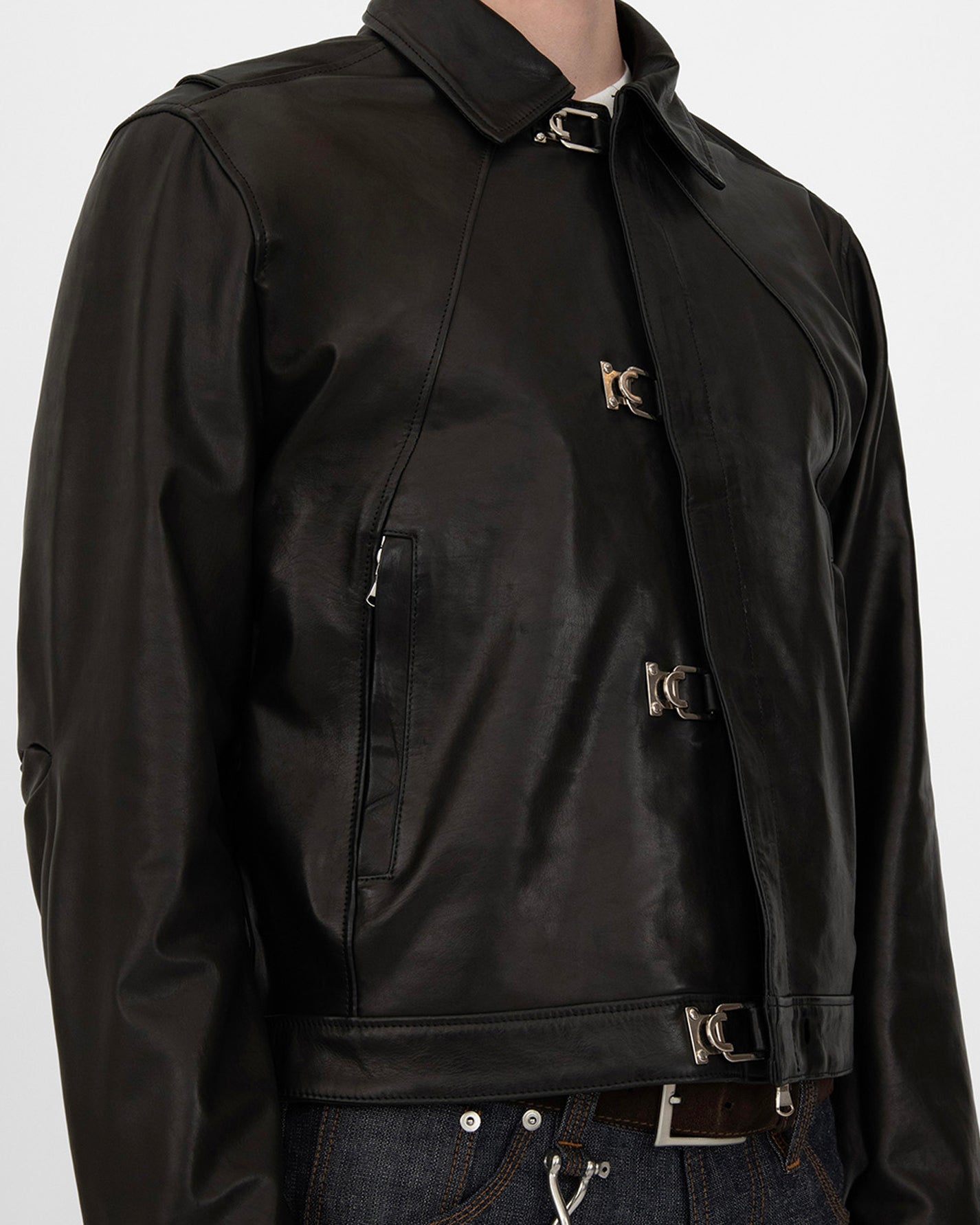 NAPPA LEATHER JACKET in black