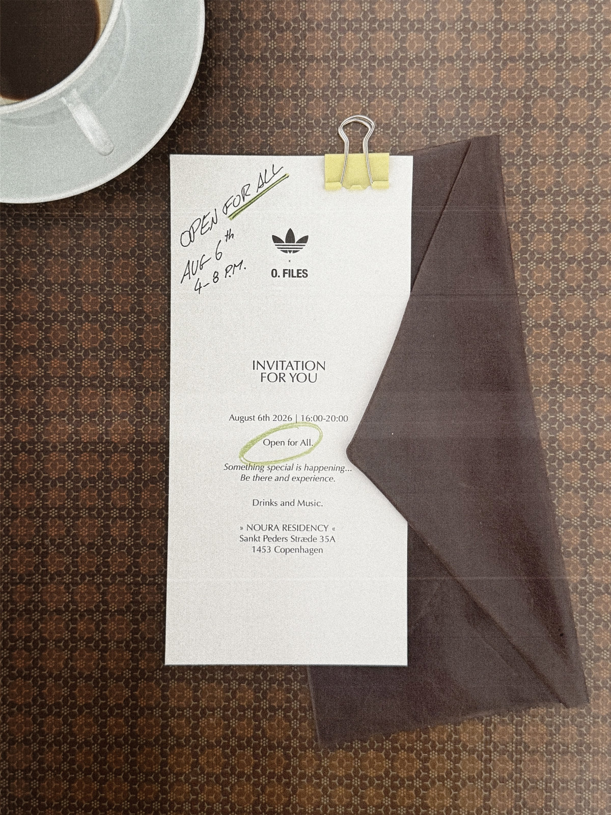 O. FILES X ADIDAS