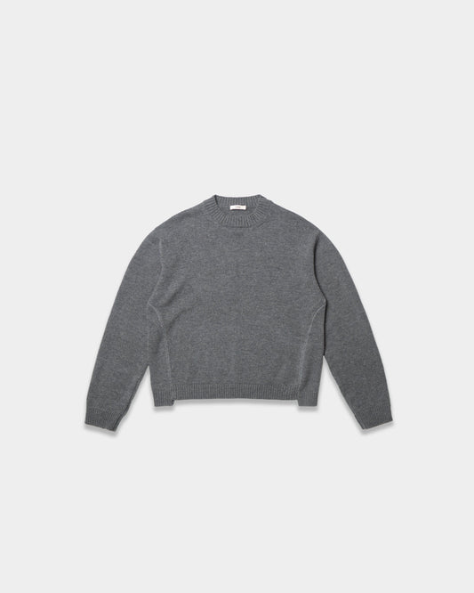 CUT-SWEATER (CHARCOAL GREY)