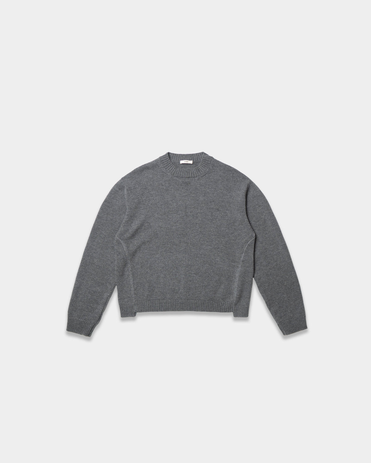CUT-SWEATER (CHARCOAL GREY)