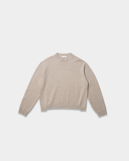 CUT-SWEATER (TAUPE)