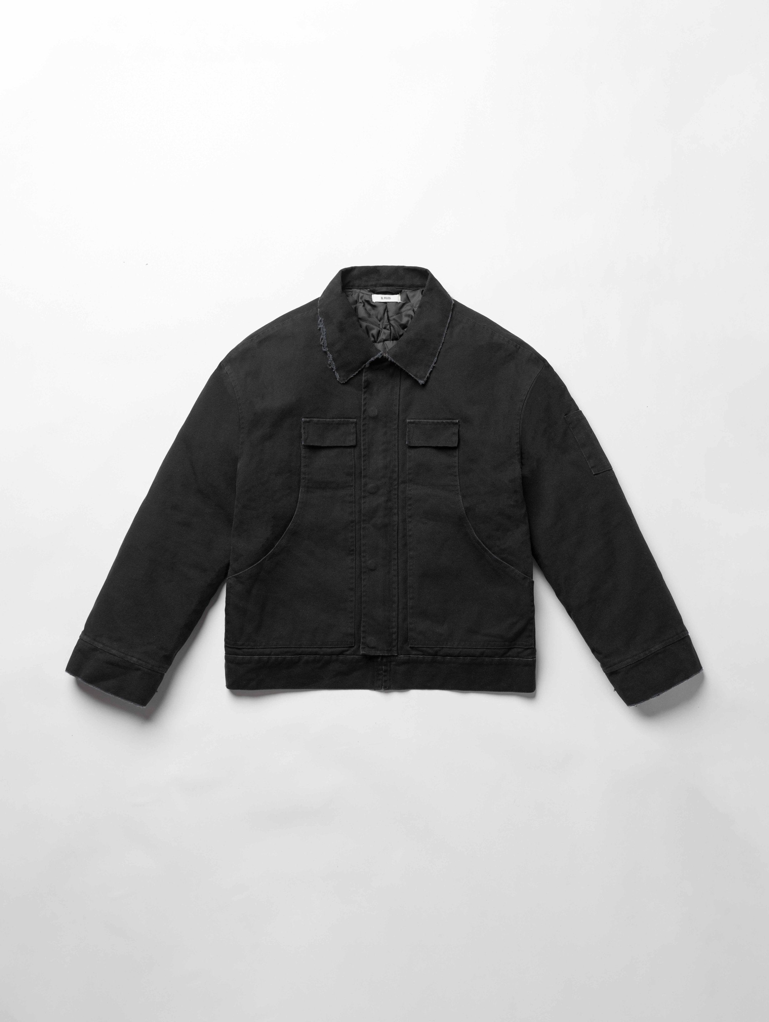 4-pocket Canvas Work Jacket (vintage Black) – O. Files