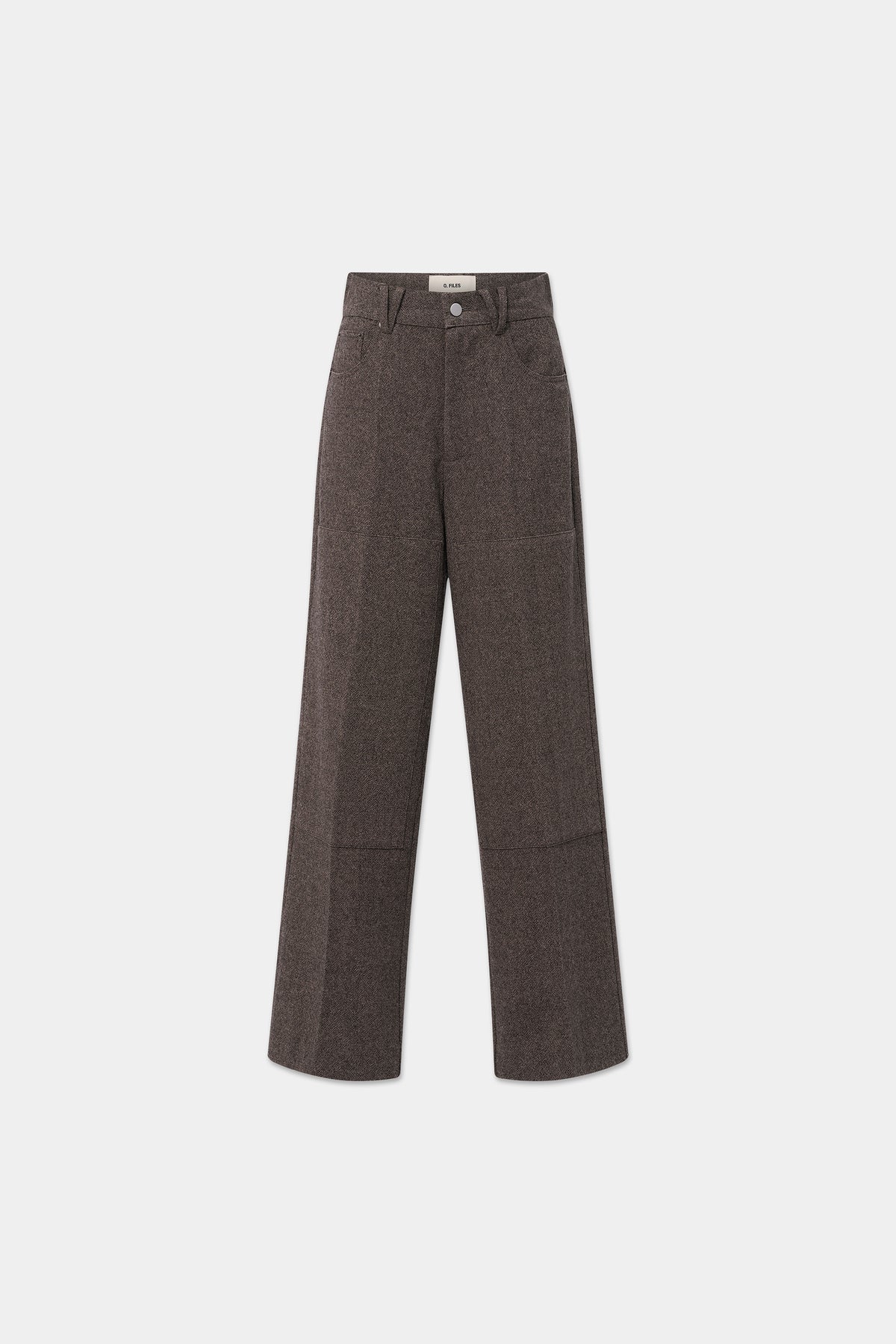 CARPENTER TROUSERS in mélange cigar