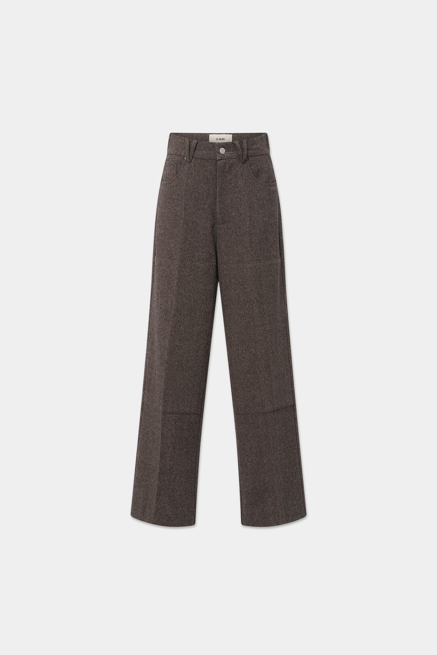 CARPENTER TROUSERS in mélange cigar