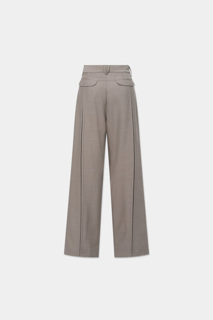 CARPENTER TROUSERS in mélange grey