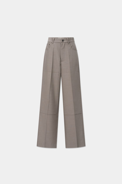 CARPENTER TROUSERS in mélange grey