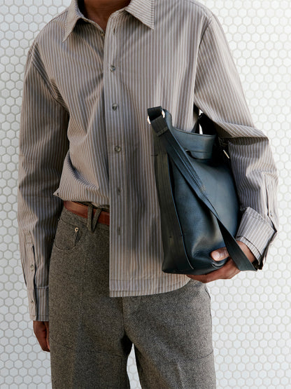 COMMUTER LEATHER BAG in black