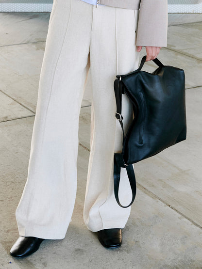 COMMUTER LEATHER BAG in black