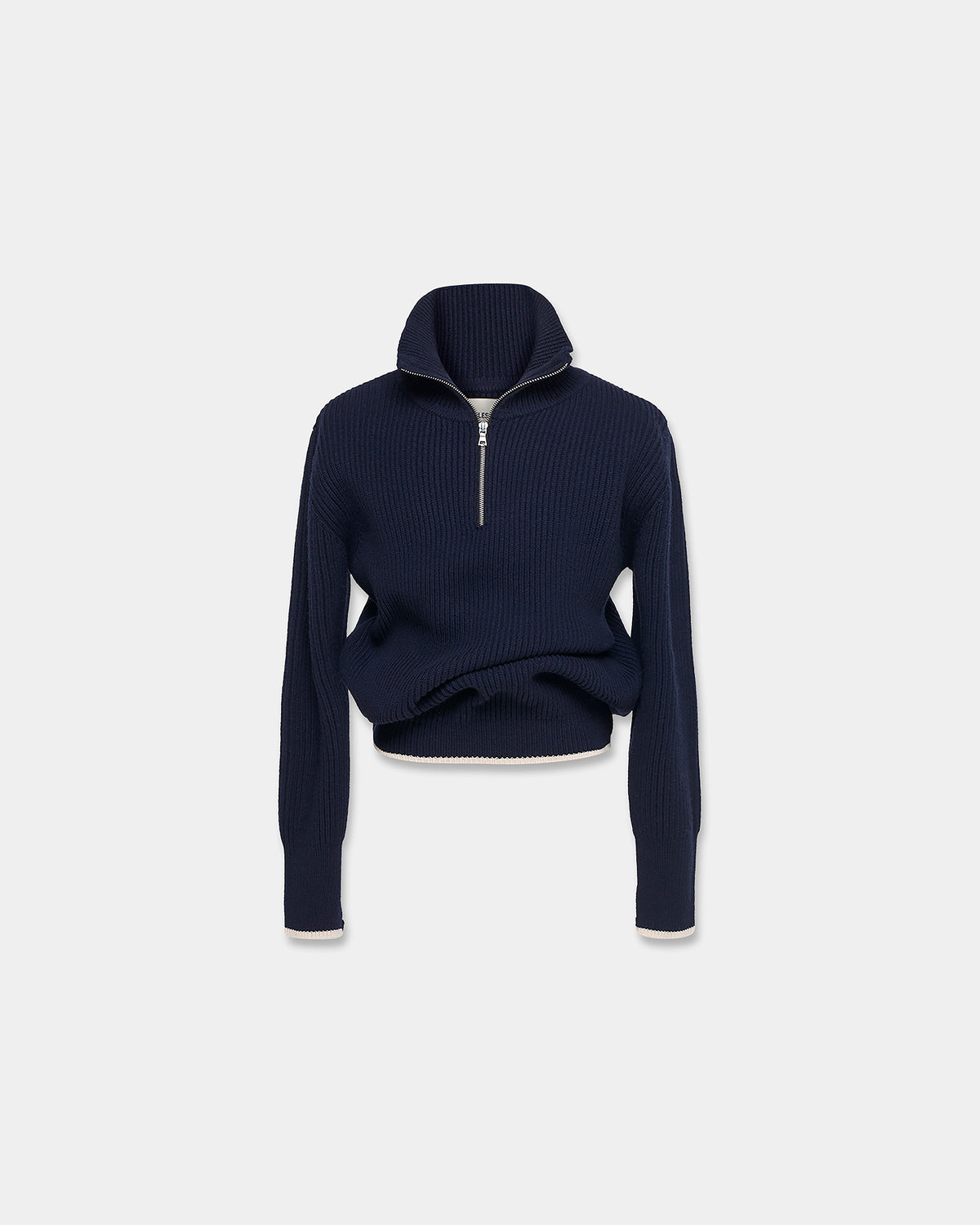 FISHERMAN'S WOOL KNIT in midnight blue