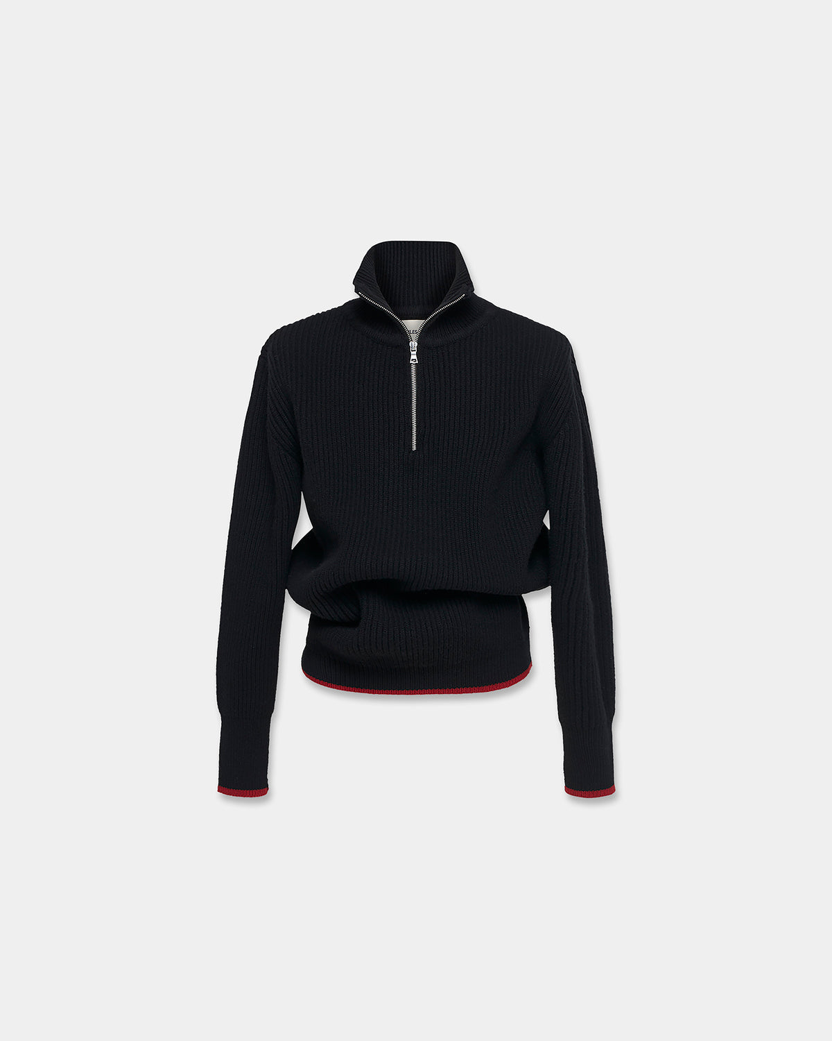 FISHERMAN'S WOOL KNIT in black