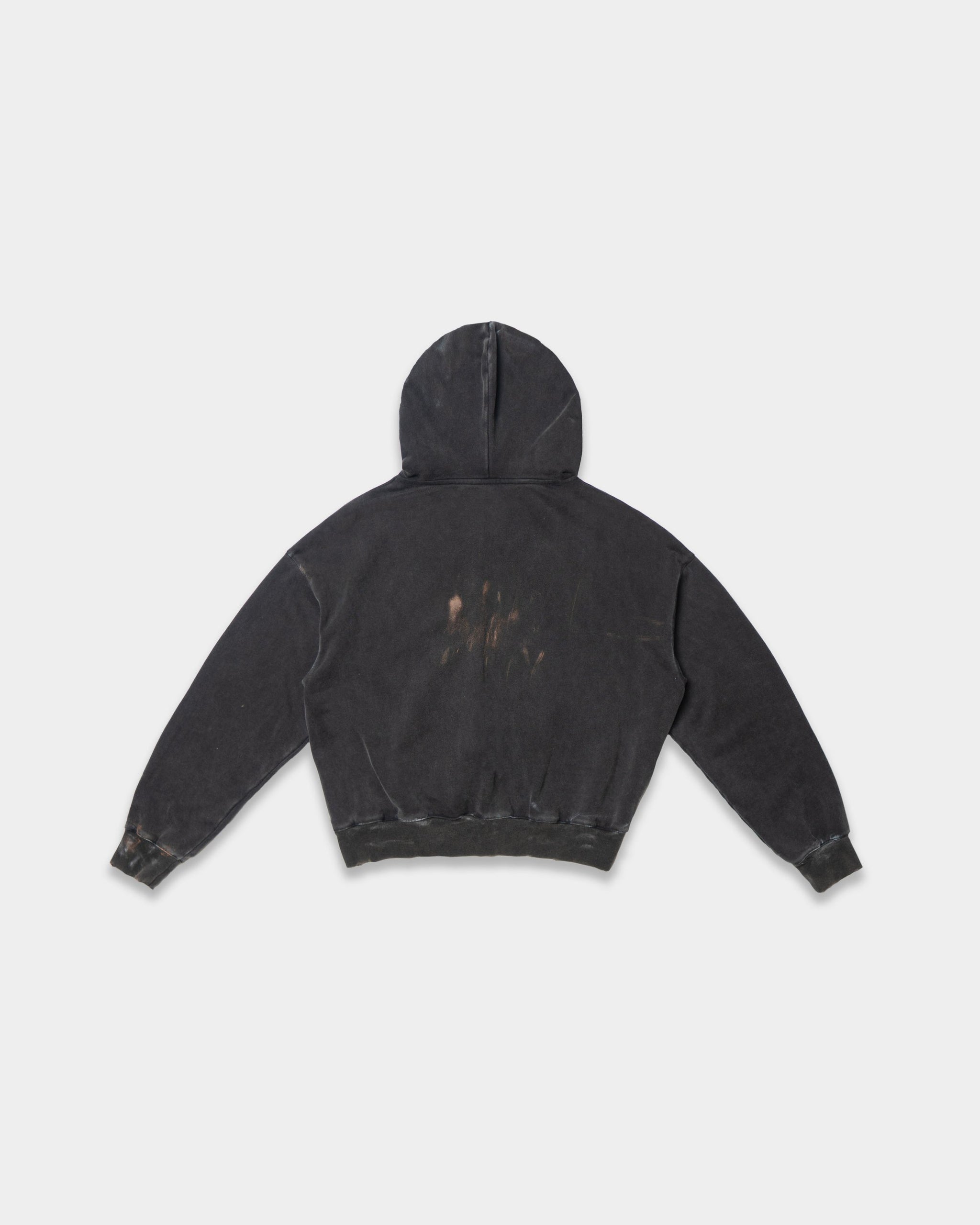 DESTROYED WORKERS ZIP HOODIE (VINTAGE BLACK) – O. FILES