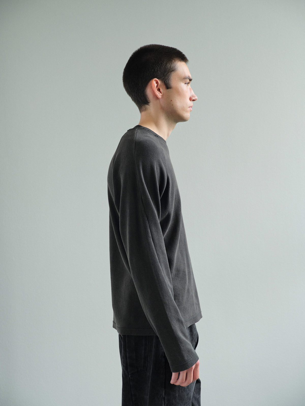 THERMAL RAGLAN LONG SLEEVE in vintage grey