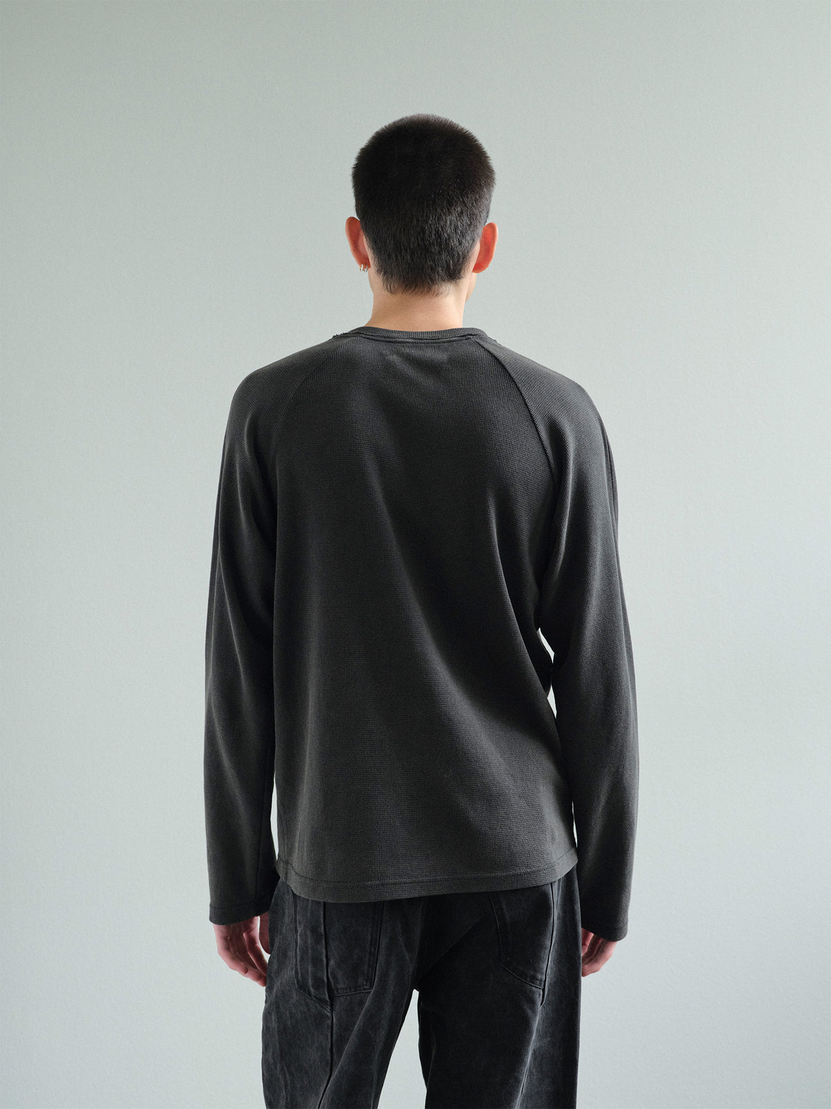 THERMAL RAGLAN LONG SLEEVE in vintage grey